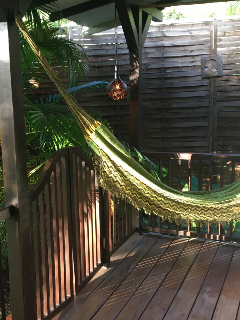 Sleeping in the hammock, what a blast!
