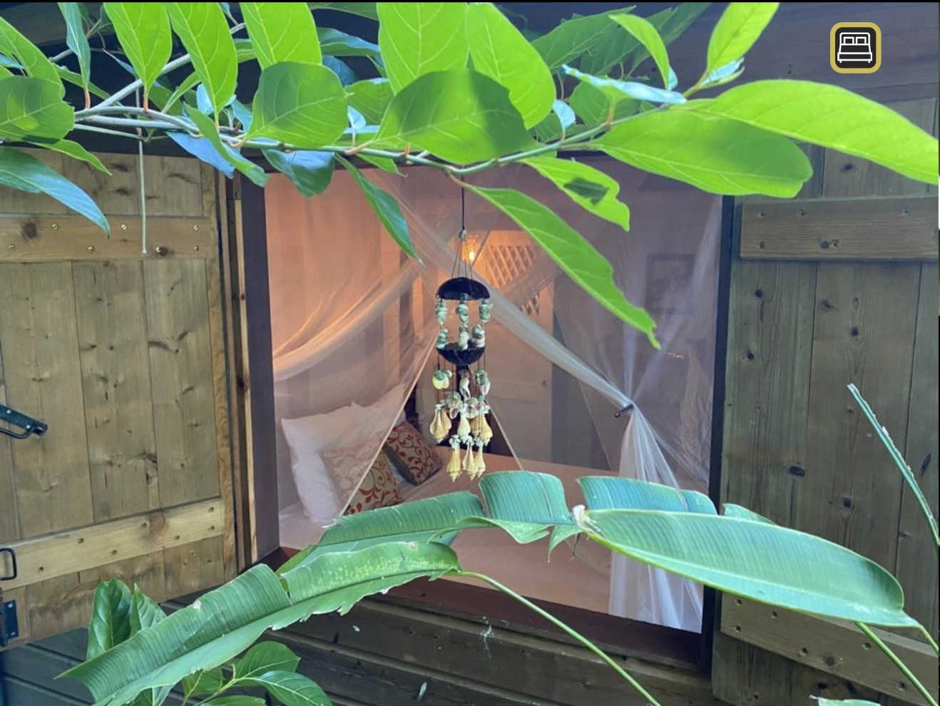 Total immersion in the rainforest, Ti'Coco is near our waterfall and swimming pool.
